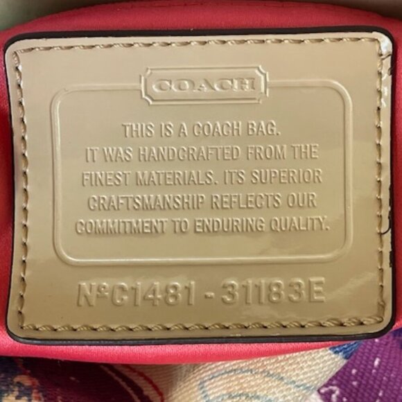 COACH Stamped Signature C Duffle Hobo Crossbody Shoulder Bag 31183E - Picture 8 of 17